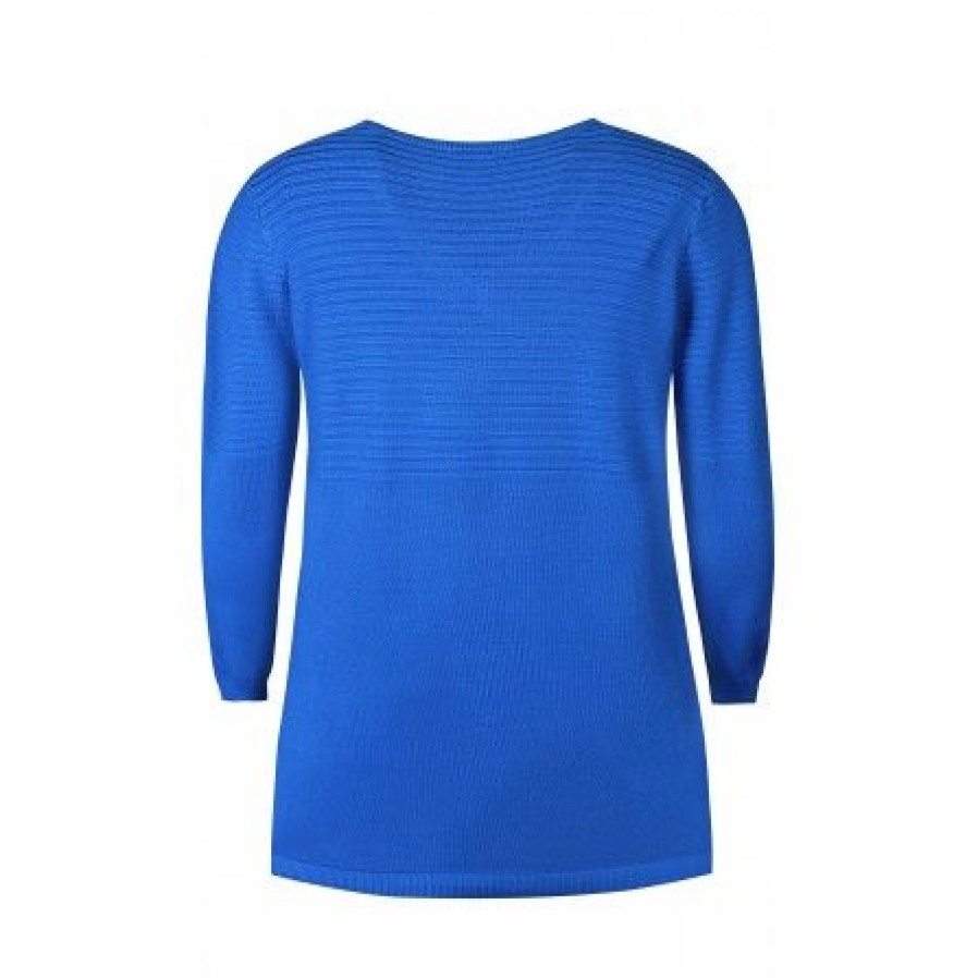 Overdele Zhenzi | Zhenzi Kogle Pullover - Bla Strik 200085 Lapis Blue