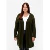 Overdele Zizzi | Zizzi Mcomfy L/S Long Cardigan - Gron Cardigan M61087K Forest Night Mel