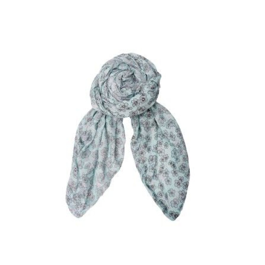 Accessories Black Colour | Black Colour Bcsorrel Scarf - Blomstret Torklaede 208337 Green