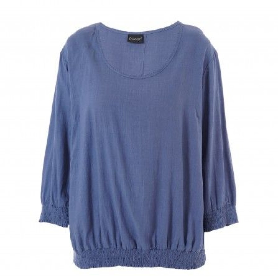 Overdele Gozzip | Gozzip Gbeneta Blouse - Bla Bluse G242014 Dusty Blue