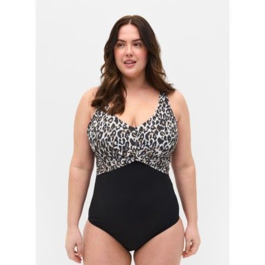 Lingeri/Nattoj Zizzi Badetoj | Zizzi Sbola Swimsuit - Badetoj S00569A Leopard