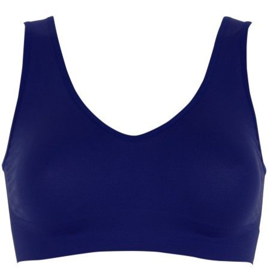 Lingeri/Nattoj Missya Seamless | Missya Lucia Bra Top Widestrap - Bla Top Med Brede Stropper 13372