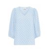 Overdele Ichi | Ichi Ihsabella Dr - Lysebla Bluse 20120900 Chambray Blue