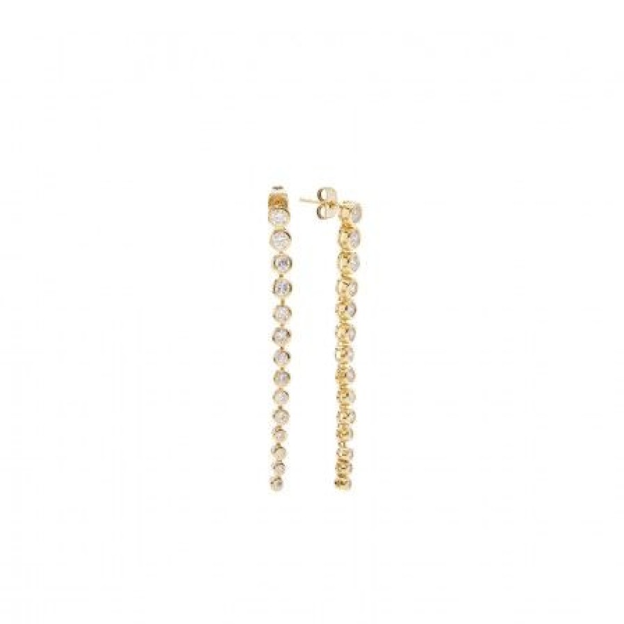 Accessories Pico Oreringe | Pico Scarlett Crystal Studs T01006 Clear/Fg Goldplated