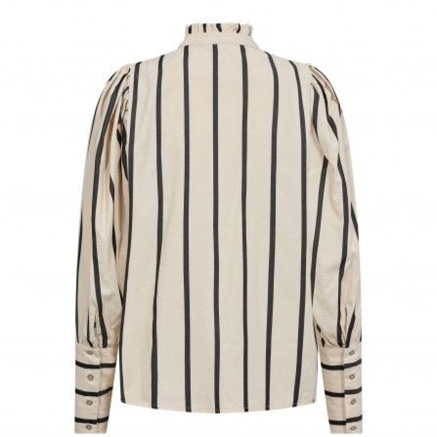 Overdele Co'couture | Co Couture Tessiecc Stripe Puff Shirt - Stribet Skjorte 35311 Marciblack