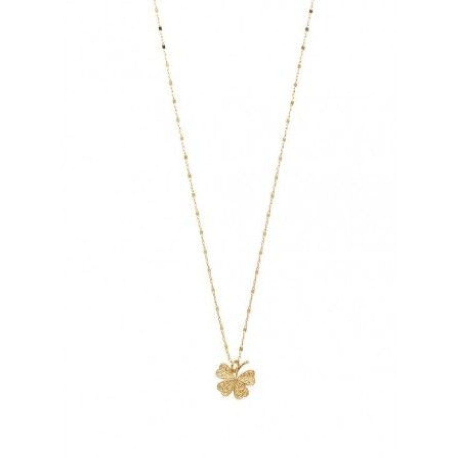 Accessories Pico Halskaeder | Pico Bless Necklace - Guld Halskaede Med Firklover J02004