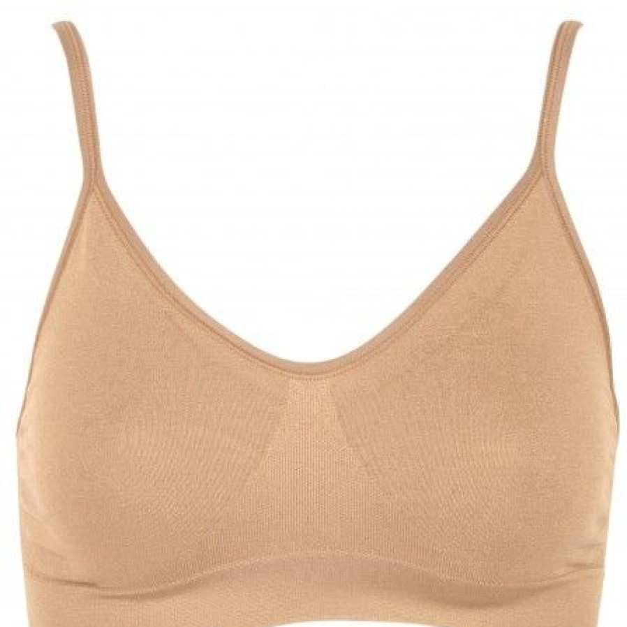 Lingeri/Nattoj Missya Bh & Trusser | Missya Bra Top Solid - Nude Seamless Top Med Smalle Stropper 12219