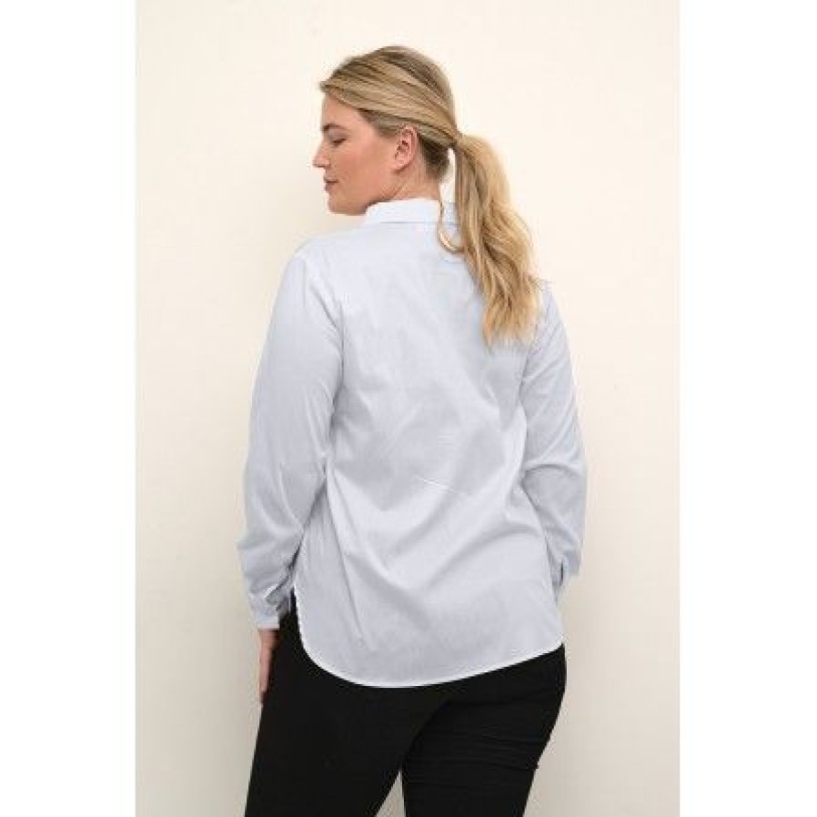 Overdele Kaffe Curve | Kaffe Curve Kcsissel Shirt - Hvid Skjorte 10581797 Optical White