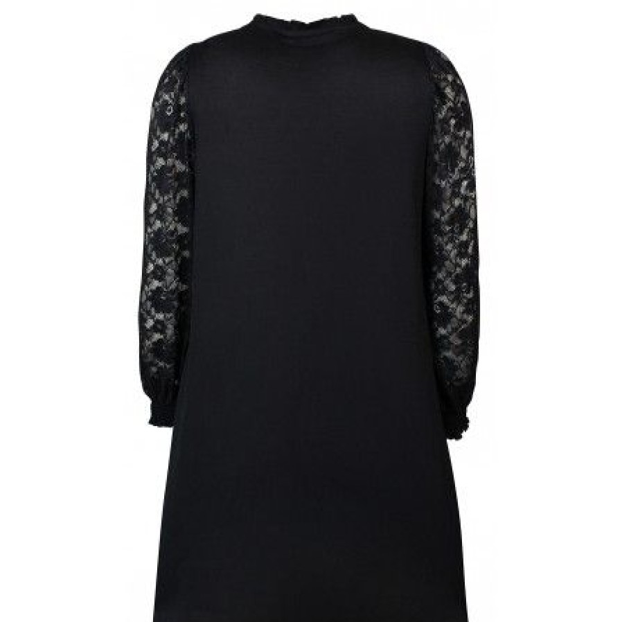 Plus Size Zhenzi | Zhenzi Cameron Dress L/S - Sort Kjole 200165 Black