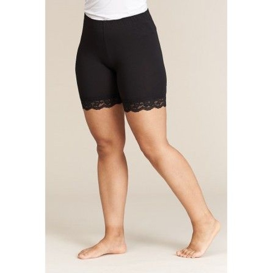 Underdele SANDGAARD | Sandgaard Oslo Biker Shorts With Lace - Cykelshort Sg128 Black