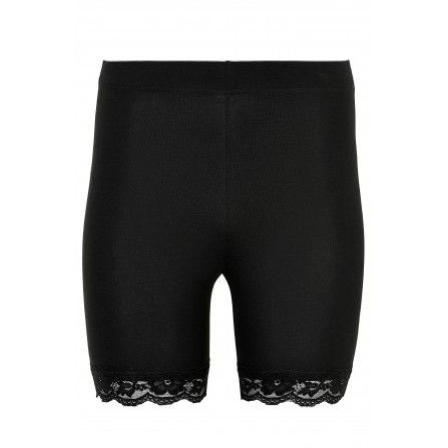 Underdele SANDGAARD | Sandgaard Oslo Biker Shorts With Lace - Cykelshort Sg128 Black