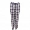 Lingeri/Nattoj Lady Avenue Lingeri | Lady Avenue Cotten Flanel Pant - Ternede Pyjamas Bukser 83-1288 Graphite Checks