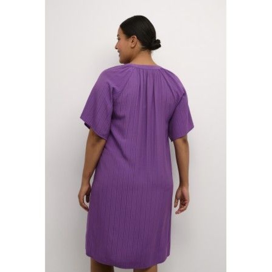 Kjoler Kaffe Curve | Kaffe Curve Kcdanni Dress - Lilla Kjole 10581556 Bright Violet