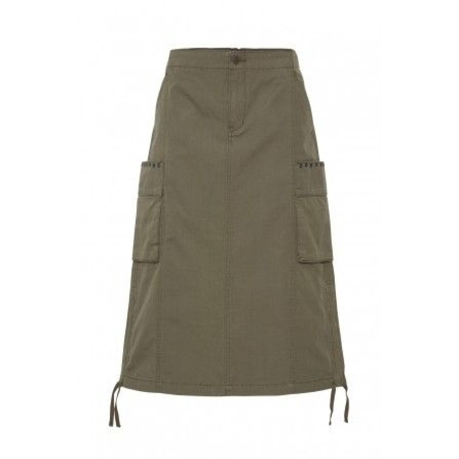 Underdele Pulz | Pzlina Skirt - Armygron Nederdel 50207632 Kalamata