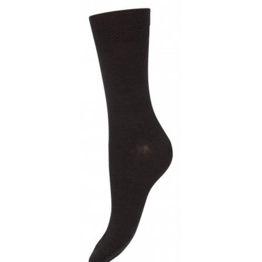 Accessories Decoy Ankel Stromper | Decoy Ankle Sock Doubleface - Sort Uld Ankelstrompe 21219