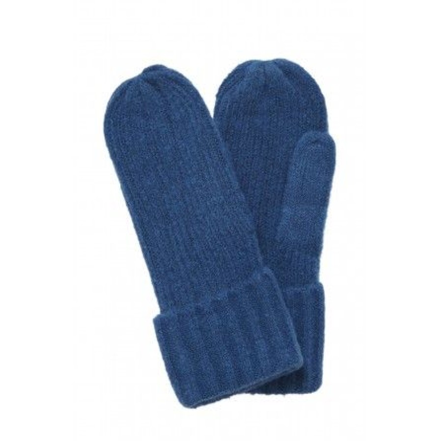 Accessories Ichi Strikhandsker | Ichi Iaiva Mitten - Bla Strik Luffer 20112672 True Blue