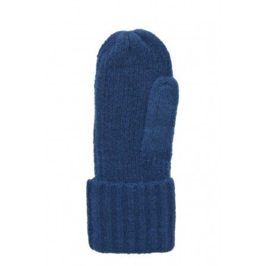 Accessories Ichi Strikhandsker | Ichi Iaiva Mitten - Bla Strik Luffer 20112672 True Blue