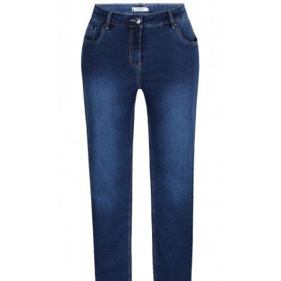 Underdele Zhenzi | Zhenzi Stomp Pants - Denim Jeans Med Stretch 2712486 Blue Denim Wash