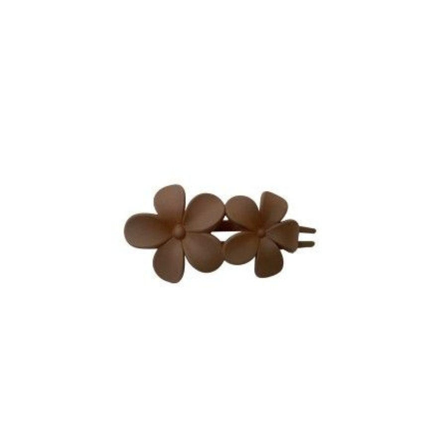 Accessories Black Colour Harklemmer | Black Colour Bcrenesmee Blossom Mat Hair Claw - Brun Har Klemme 5780 Brown