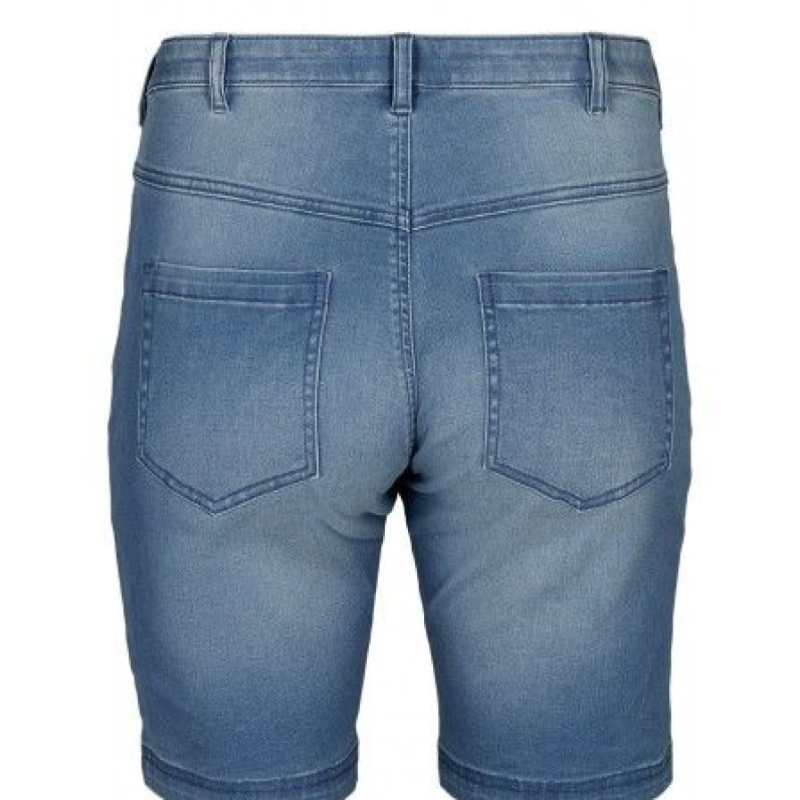 Underdele Zizzi | Zizzi Jeans Shorts Emily - Denim Shorts O10305Q Light Blue Denim