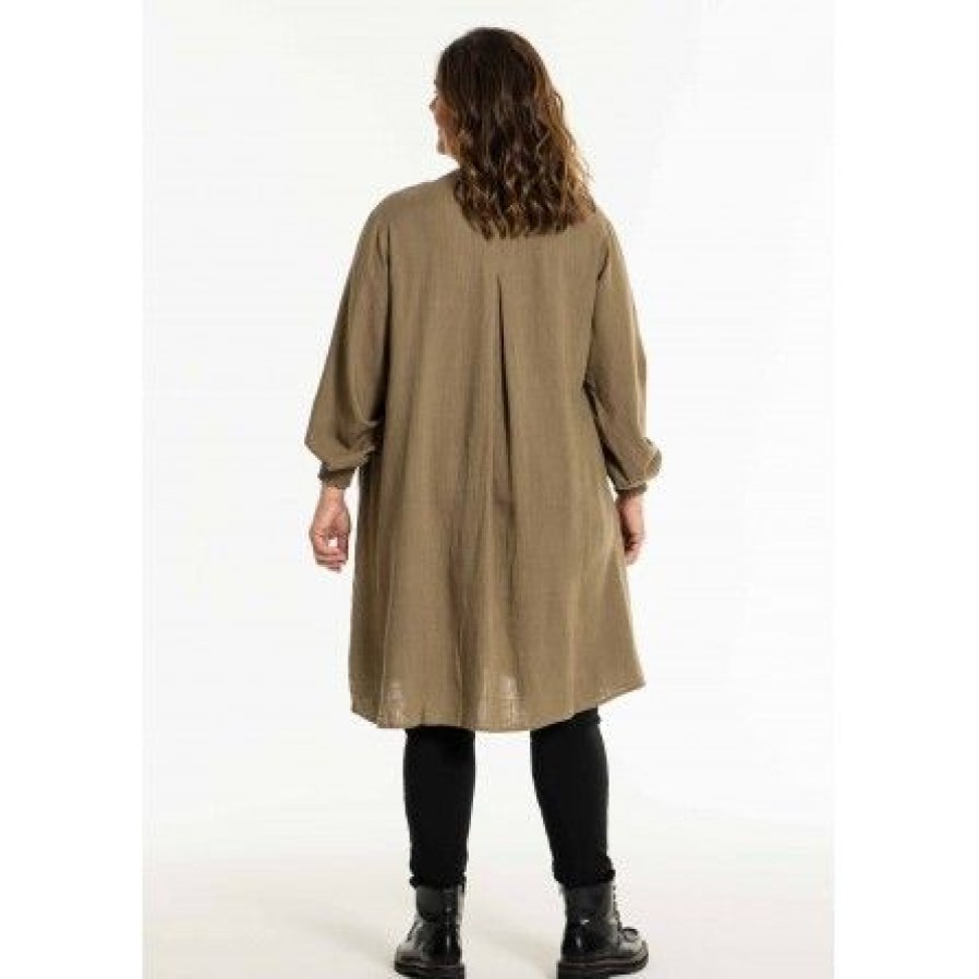 Kjoler Gozzip | Gozzip Ganlie Tunic - Olivengron Hor Tunika G241009 Olive