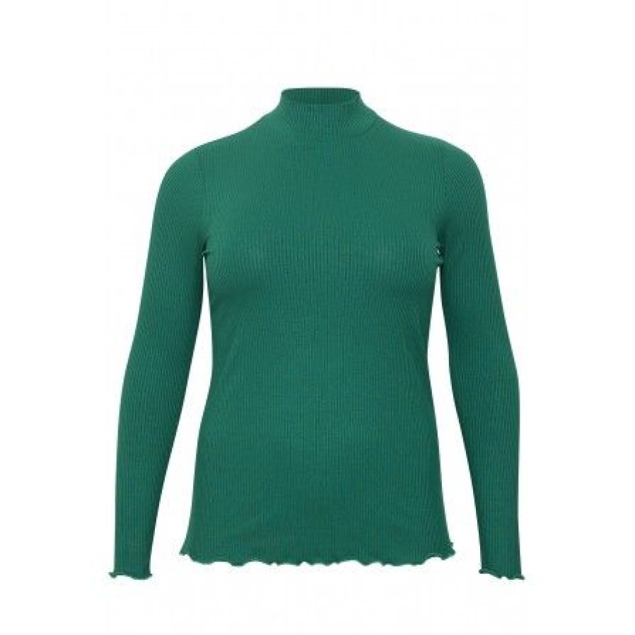 Plus Size Kaffe Curve | Kaffe Curve Kcdina Turtleneck - 10581813 Aventurine