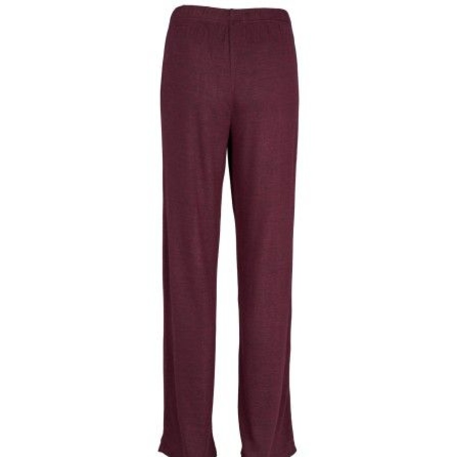 Lingeri/Nattoj Missya Loungewear | Missya Cozy Wide Pant - Bordeaux Sweatpants 13354 Burgundy