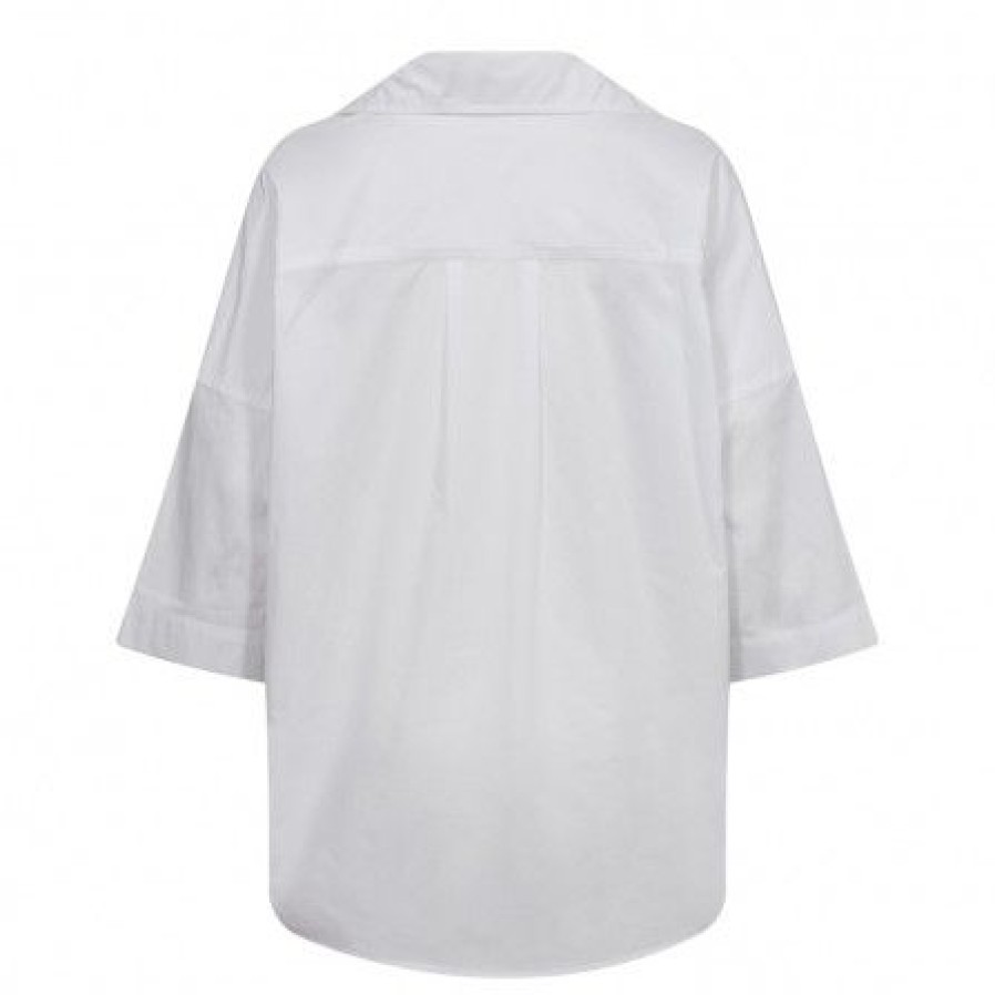 Overdele Co'couture | Co Couture Primacc Pullover Shirt - Hvid Skjorte 35454 White