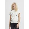 Overdele Ichi | Ichi Ihcamino Ss18 - Rahvid T-Shirt Med Marine Hjerter 20120411 Total Eclipse