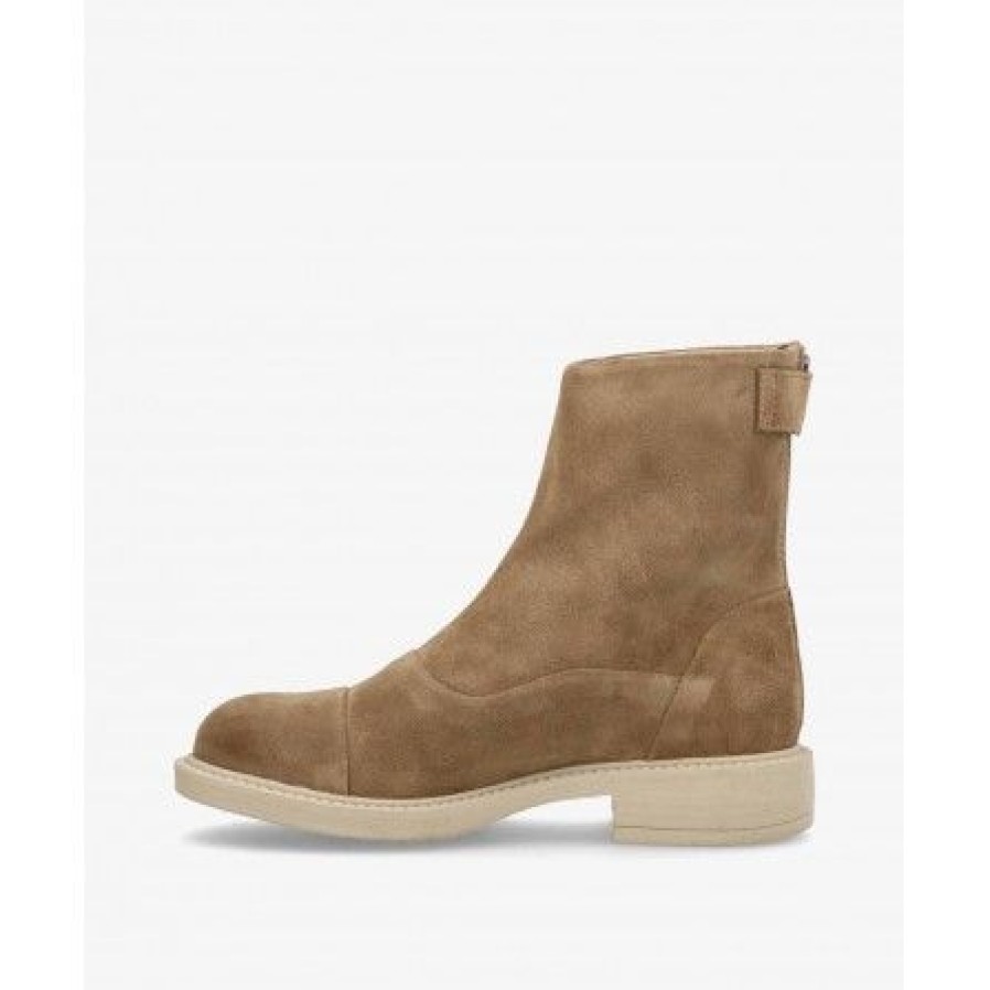 Sko Shoedesign Copenhagen | Shoedesign Copenhagen Dahlia - Beige Ruskindsstovle S221-1006 Suede Taupe-Beg