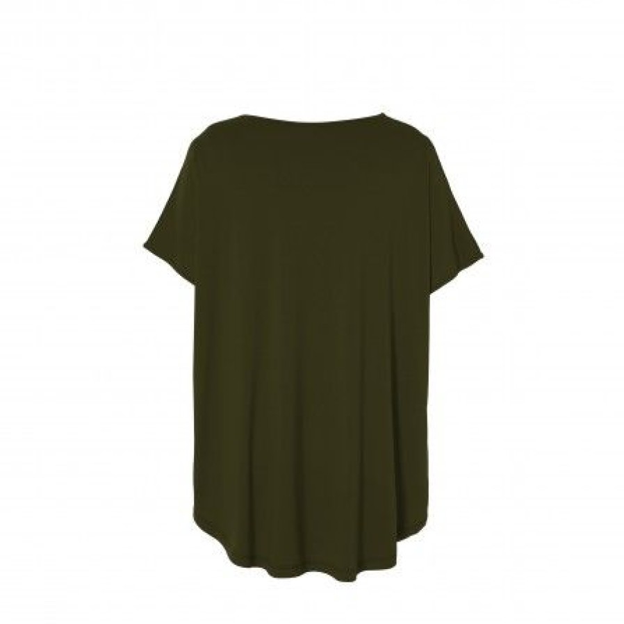 Overdele Gozzip | Gozzip Gitte T-Shirt - Olivengron T-Shirt 9905 Olive