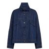 Overtoj Co'couture | Co Couture Delinacc Denim Box Jacket - Denim Jakke 30170 Dark Denim