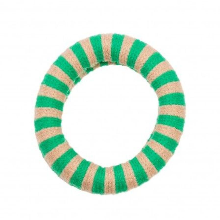 Accessories Pico Harelastikker | Pico Elfie Elastic - Gron Stribet Harelastik El08 Green/Latte