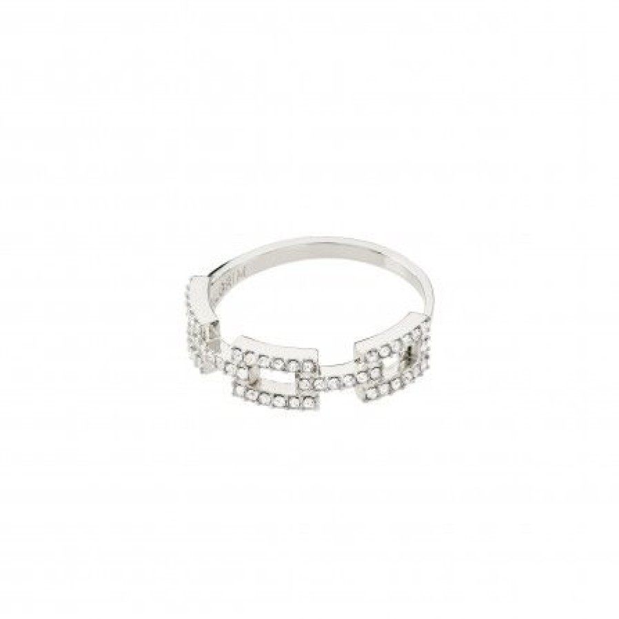 Accessories Pilgrim Ringe | Pilgrim Coby Recycled Krystal Ring 642336004 Solvbelagt