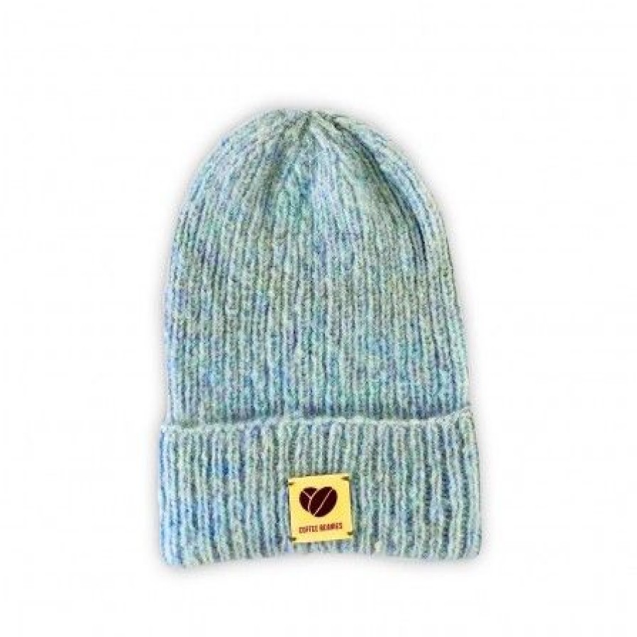 Accessories Coffee Beanies Huer | Coffee Beanies Sky Beanie - Lysebla Strik Hue 10 Lt. Blue