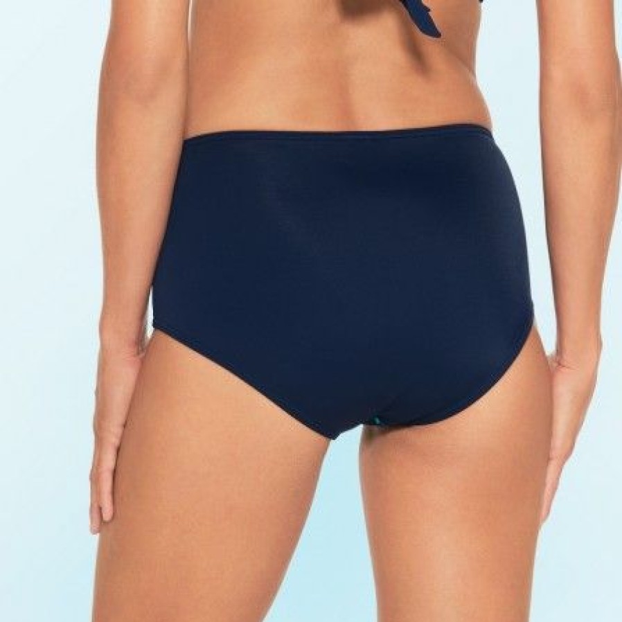 Lingeri/Nattoj WIKI Badetoj | Wiki Swim Midi Shape - Marinebla Bikini Trusse 651-4108 Midnight