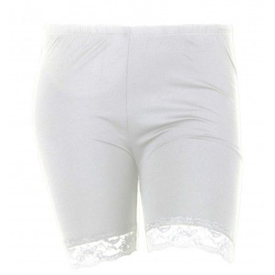 Underdele Gozzip | Gozzip Rosa Under Pants Med Lace - Cykelshorts G152631 White