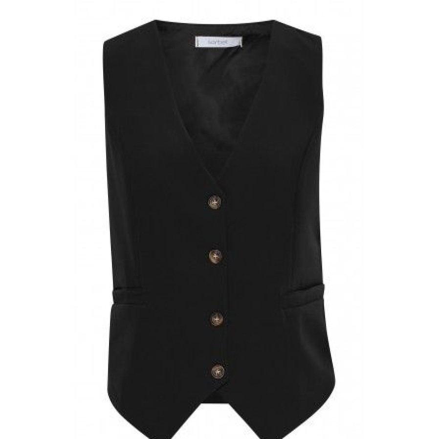 Overdele Fransa | Fransa Fxzolina Waistcoat - Sort Vest 20614585 Black