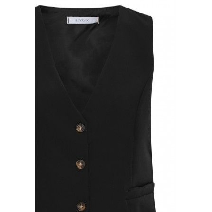 Overdele Fransa | Fransa Fxzolina Waistcoat - Sort Vest 20614585 Black