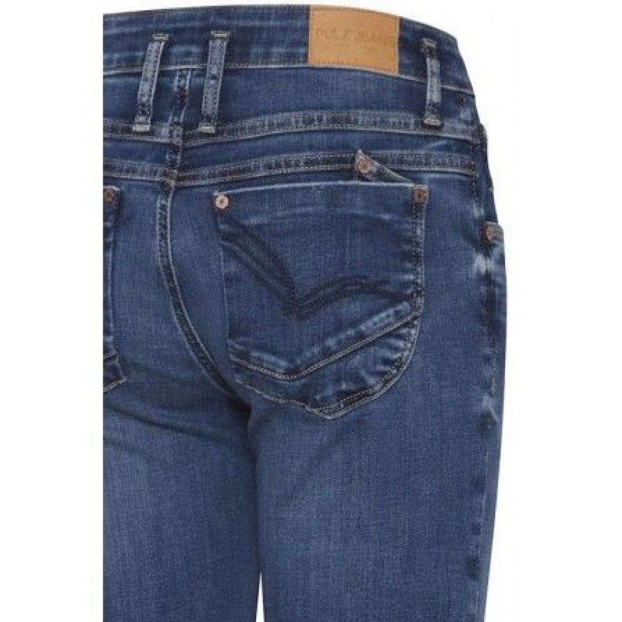 Underdele Pulz | Pulz Pzanett Mw Jeans Straight Leg - 50207892 Medium Blue