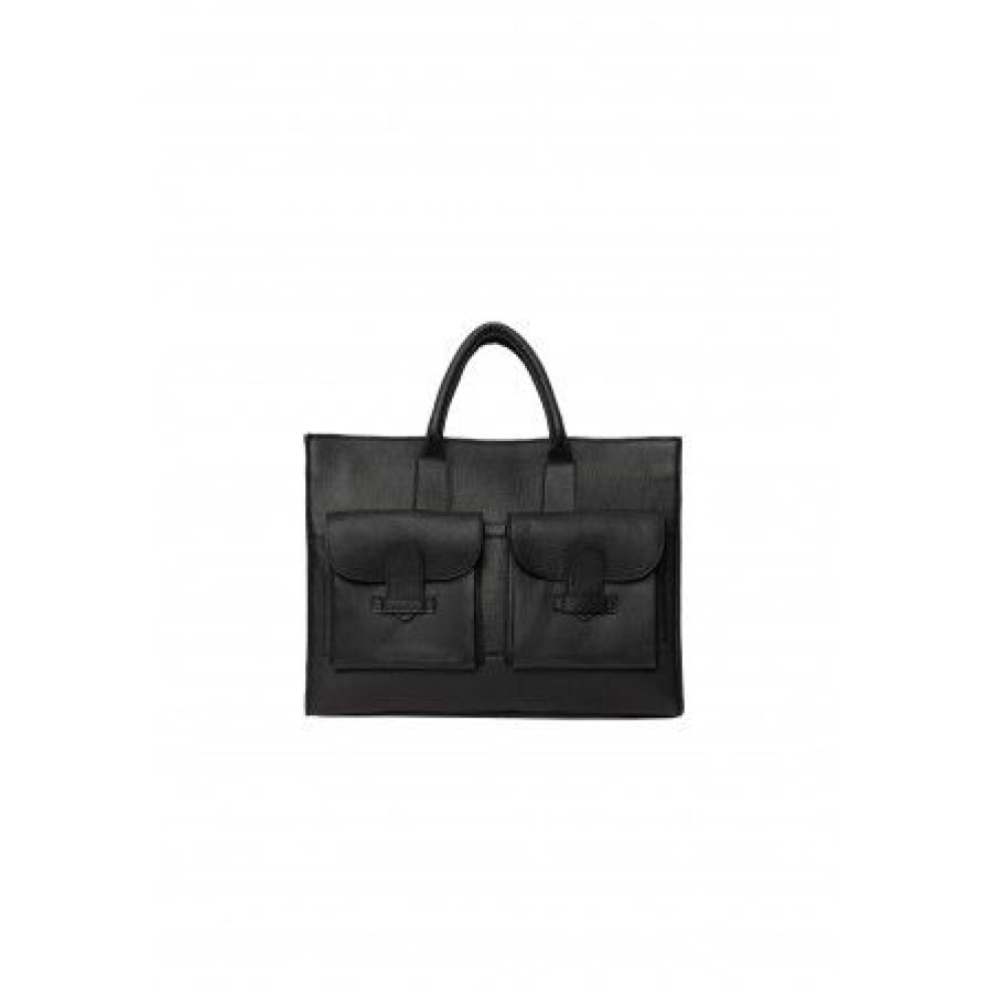 Accessories RE:DESIGNED Skindtasker | Re:Designed Feline Bag - Sort Skindtaske 6133 Black