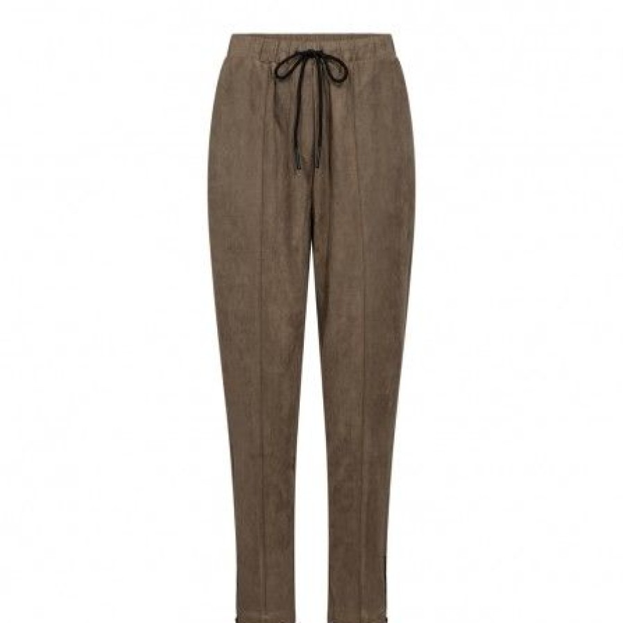 Underdele Co'couture | Co Couture Sunilcc Zip Pant - Beige Buks 31160 Walnut