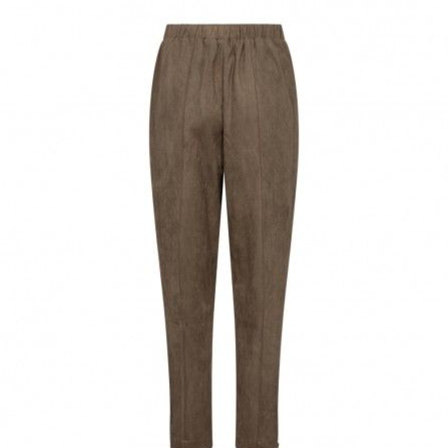 Underdele Co'couture | Co Couture Sunilcc Zip Pant - Beige Buks 31160 Walnut