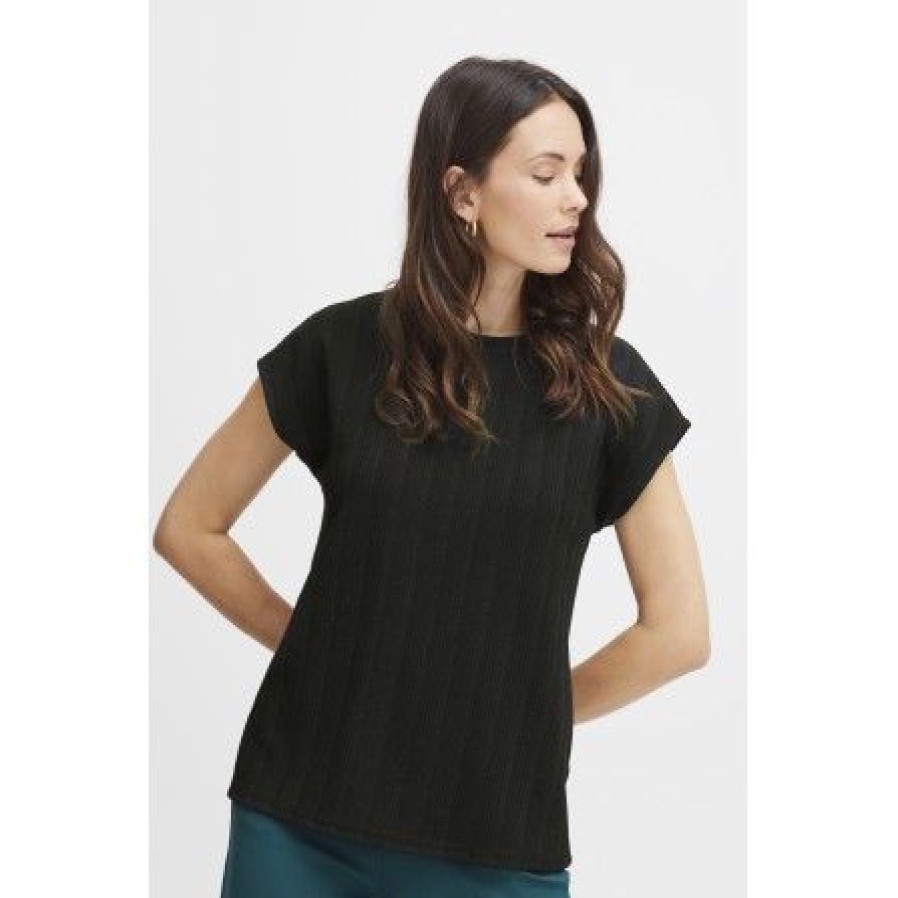 Overdele Fransa | Fransa Frmarlena Tee 1 - Sort Glimmer Bluse 20613068 Black Mix