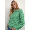 Overdele Kaffe | Kaffe Kaelena Knit Pullover - Gron Strik 10508195 Gumdrop Green