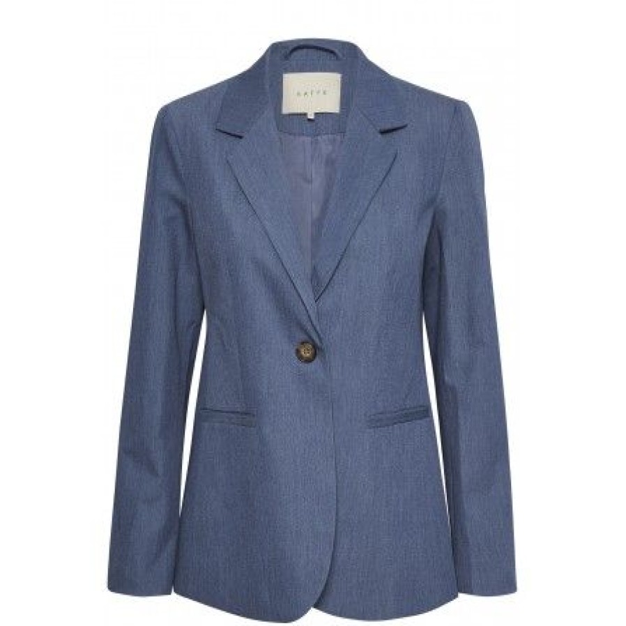 Overtoj Kaffe | Kaffe Kasakura Blazer - Bla Habitjakke 10506684 Vintage Indigo