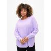 Overdele Zizzi | Zizzi Melsa L/S Pullover - M61151F Lavender