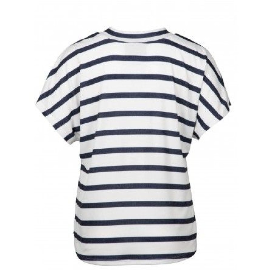 Overdele Zoey | Zoey Anabelle T-Shirt - Bla Stribet T-Shirt 232-9756 Blue Stripe