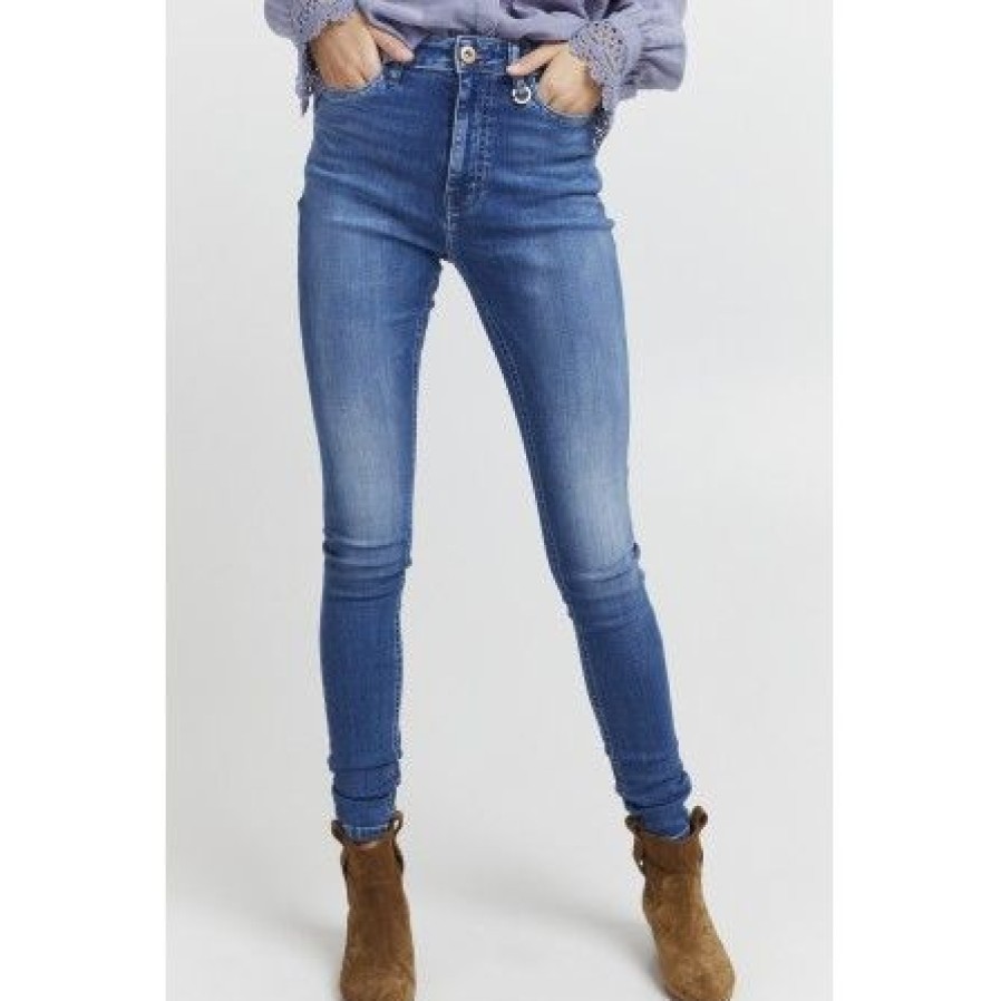 Underdele Pulz | Pulz Pzjoy Jeans Skinny Leg - Jeans 50206645 Medium Blue