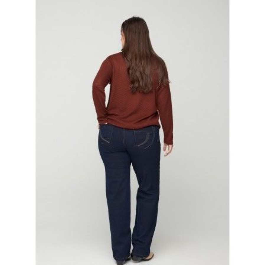 Underdele Zizzi | Zizzi Jeans Long Gemma - Jeans J93400A Blue Denim